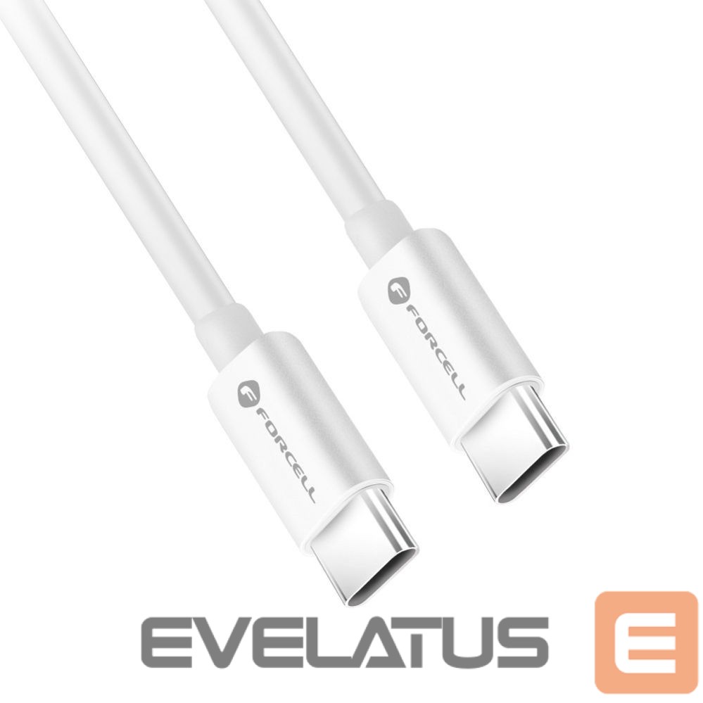 Cable Forcell Cable USB C to USB C Forcell F-Energy QC4.0 PD 5A 100W 3 m C339 white