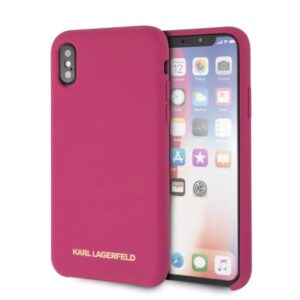 Nugarėlės dėklai Karl Lagerfeld  Karl Lagerfeld Silicone iPhone X/Xs Hardcase - Fuchsia 