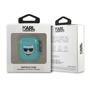 Aizmugurējais vāciņš Karl Lagerfeld  Karl Lagerfeld Choupette Case for AirPods 1/2 - Blue 