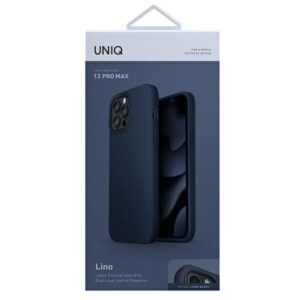 Nugarėlės dėklai UNIQ  Uniq Lino case for iPhone 13 Pro Max - blue 