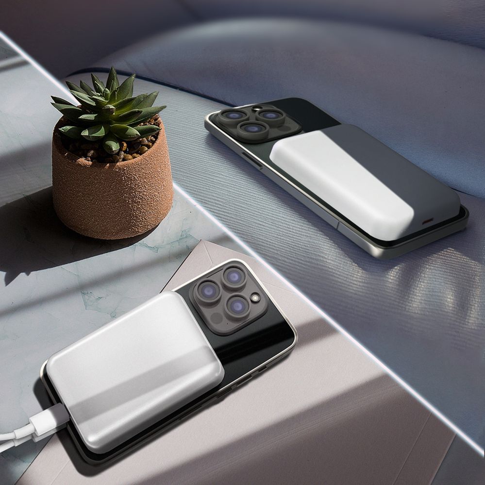 Väline aku Wozinsky Wozinsky WRW349YWS 10,000 mAh Magnetic Power Bank - White