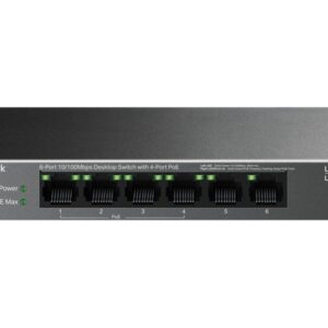 Server – muud tarvikud TP-Link  LS106LP 6-Port 10/100 Mbps Desktop Switch with 4-Port PoE 