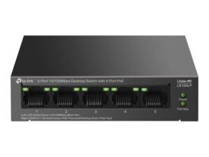 Server - Other Accessories TP-Link  LS105LP 5-Port 10/100 Mbps Desktop Switch with 4-Port PoE 