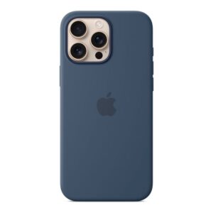 Back panel cover Apple - iPhone 16 Pro Max Silicone Case with MagSafe - Denim