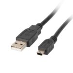 Kaabel Lanberg  Mini USB to USB Type-A 2.0 Cable, 1.8 m | CA-USBK-10CC-0018-BK | Mini USB to USB Type-A 