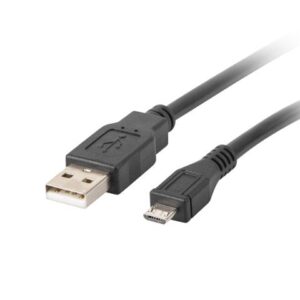 Kaabel Lanberg  Micro USB to USB Type-A 2.0 Cable, 1 m | CA-USBM-10CC-0010-BK | Micro USB to USB Type-A 