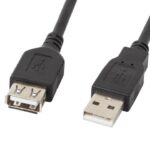 Kabelis Lanberg  USB-A 2.0 Cable 1.8 m | CA-USBE-10CC-0018-BK | USB Type-A to USB Type-A 