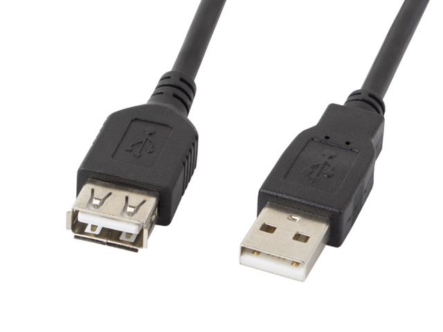 Cable Lanberg USB-A 2.0 Cable, 3 m | CA-USBE-10CC-0030-BK | USB Type-A to USB Type-A