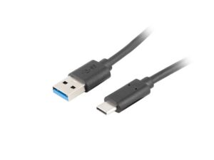 Cable Lanberg  USB Type-C to USB Type-A 3.1 Cable, 1.8 m | CA-USBO-31CU-0018-BK | USB Type-C to USB Type-A 