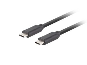 Cable Lanberg  USB-C 3.1 Gen 2 Cable, 10GB/s PD100W, 1.8 m | CA-CMCM-32CU-0018-BK | USB Type-C to USB Type-C 