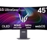 Monitors LG  45GX90SA-B 45" UltraGear Curved OLED, 21:9, 3440x1440, 275cd/m2, 0.03s/HDMI, DisplayPort, USB | 