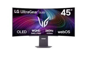 Monitors LG  45GX90SA-B 45" UltraGear Curved OLED, 21:9, 3440x1440, 275cd/m2, 0.03s/HDMI, DisplayPort, USB | 