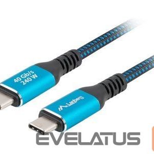 Cable Lanberg  USB-C M/M 4.0 CABLE 240W 8K 60HZ | CA-CMCM-45CU-0020-BK 