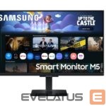 Monitoriai Samsung  LS27FM500EUXEN 27" Smart Monitor M5 M50F 1920x1080/16:9/250cd/m2/5ms, HDMI, USB, DP | 