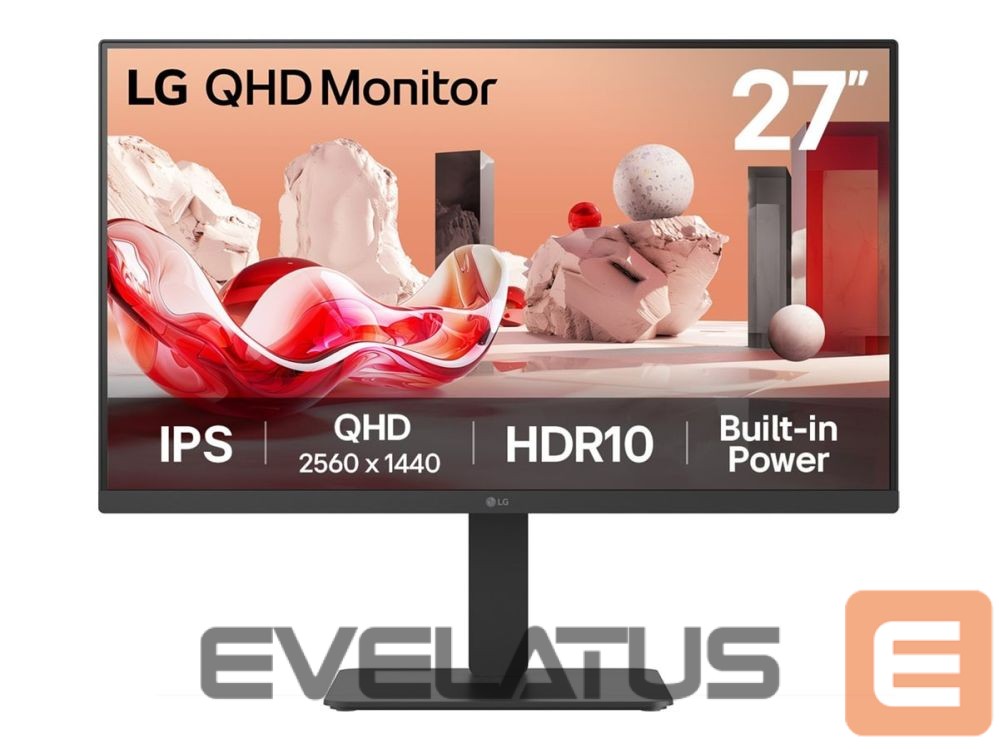 Monitorid LG | 27BA54QB-B | 27 " | IPS | QHD | 16:9 | 75 Hz | 5 ms | 2560 x 1440 pixels | 350 cd/m² | HDMI ports quantity 2
