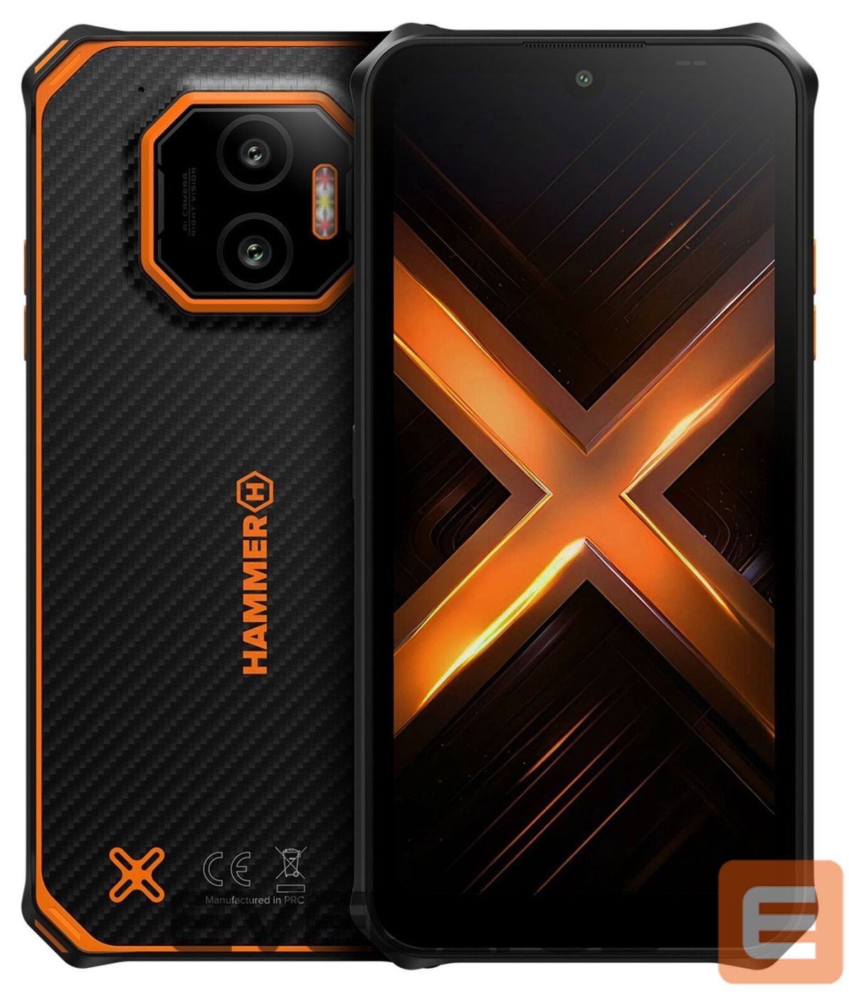 Nutitelefon Hammer Energy X2 | Orange | 6.1 " | IPS | 1560 x 720 pixels | Mediatek | Internal RAM 6 GB | 128 GB | Dual SIM | 4G | Main camera resolution 50 MP | Android | 15 | 5000 mAh
