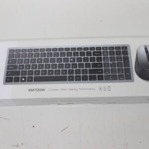 Computer keyboard Dell  SALE OUT.   | Keyboard and Mouse | KM7120W | Wireless | 2.4 GHz, Bluetooth 5.0 | Batteries included | US | REFURBISHED, DAMAGED PACKAGING | Bluetooth | Titan Gray | Numeric keypad | Wireless connection 