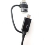 Cable Samsung - EP-DG950DBE Samsung Combo microUSB Data Cable with USB-C Reduction 1.4m  Black (Bulk)