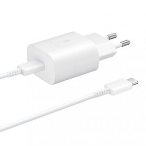 Adapteris Samsung  EP-TA800XWE Samsung 25W Travel Charger USB-C Data Cabel White
