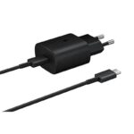 Adaptrid Samsung  EP-TA800EBE + EP-DA705BBE Samsung 25W Travel Charger + USB-C/USB-C Data Cable Black (OOB Bulk)