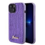 Чехол на заднюю панель Guess - Guess Sequin Script Logo Case for iPhone 15 Purple
