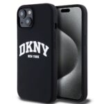 Nugarėlės dėklai DKNY Apple DKNY Liquid Silicone Arch Logo MagSafe Case for iPhone 15 Black 