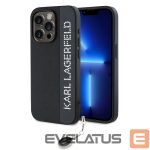 Back panel cover Karl Lagerfeld Apple Karl Lagerfeld PU Saffiano Rhinestone Charm Case for iPhone 15 Pro Max Black 