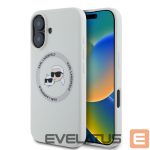 Back panel cover Karl Lagerfeld - Karl Lagerfeld Liquid Silicone K&CH Heads MagSafe Case for iPhone 16 Beige 