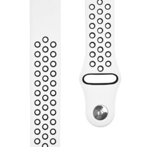 Ремешок Tactical  20mm Double Silicone Watch Band White Black