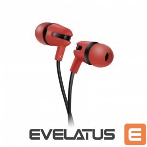Wired headphones Canyon  SEP-4 Stereo earphone with microphone 3.5 mm Red
