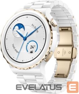 Nutikell Huawei  Watch GT 3 Pro 43mm White Ceramic Case with Ceramic Strap White