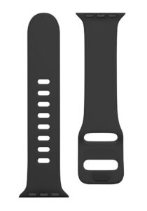 Siksniņa Tactical Apple Watch 38/40/41mm Silicone Strap with Buckle Black