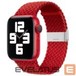 Dirželis iLike Apple Watch 38/40/41mm Braided Fabric Strap Red
