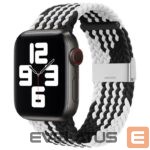 Rihm iLike  Watch 42/44/45mm Braided Fabric Strap Black White