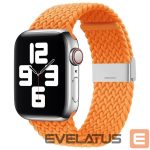 Rihm iLike Apple Watch 42/44/45mm Braided Fabric Strap Orange