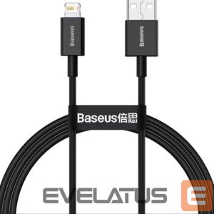 Kabelis Baseus  Cable Superior USB - Lightning 1,0 m 2,4A Black