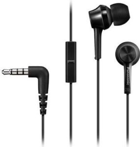 Bezvadu austiņas Panasonic  Headphones RP-TCM55E-K Wired, In-ear, Microphone, 3.5 mm, Black 