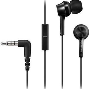 Bezvadu austiņas Panasonic  Headphones RP-TCM55E-K Wired, In-ear, Microphone, 3.5 mm, Black 