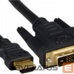 Аксессуар для мониторов Gembird  Monitoru kabelis HDMI/DVI-DM (18+1) 1.8m 