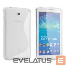 Planšetdatoru aksesuāri Samsung  P3200 GALAXY TAB 3 (7.0) TPU S Transparent