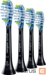 Hambahari Philips  Toothbrush Heads HX9044/33 Sonicare C3 Premium Plaque Heads, For adults and kids, Number of brush heads included 4, Sonic technology, Black 