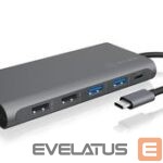 Other goods Raidsonic  12-in-1 USB Type-C dock with PD 100W BOX IB-DK4050-CPD 2xUSB 3.0 Type-A, 2xUSB 2.0 Type-A, 1xUSB 3.0 Type-C, 1xLAN RJ45, 2xHDMI, 1xDisplayPort 