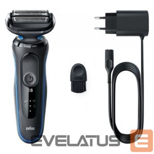 Бритва Braun  Shaver 51-B1000s	 Operating time (max) 50 min, Wet & Dry, Black/Blue 