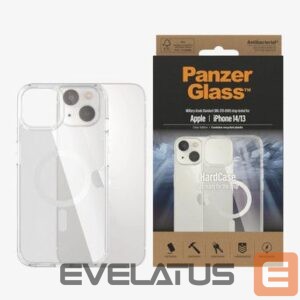 Back panel cover PanzerGlass - HardCase MagSafe Compatible Back protection, Apple, iPhone 14/13, 100% Recycled Polyurethane (TPU), Clear 