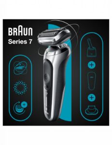 Бритва Braun  Shaver 71-S7200cc	 Operating time (max) 50 min, Wet & Dry, Silver/Black 