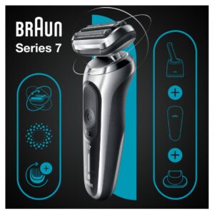 Бритва Braun  Shaver 71-S7200cc	 Operating time (max) 50 min, Wet & Dry, Silver/Black 