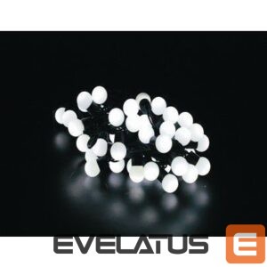 Virtene iekštelpām Universal  100 LED 8m. mini-bumbiņas RS-705WW black cable warm white 