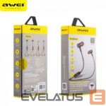 Wireless headphones Awei  Magnetic Switch Wireless Sports Earphone AK4 Black