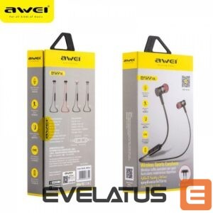Bezvadu austiņas Awei  Magnetic Switch Wireless Sports Earphone AK4 Black