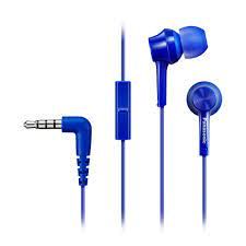 Bezvadu austiņas Panasonic  Canal type RP-TCM115E-A Wired, In-ear, Microphone, 3.5 mm, Blue 